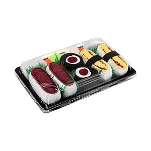 Rainbow Socks - Donna Uomo Calzini Sushi Salmone Tamago Tonno 2x Maki - 5 Paia - Taglia 41-46