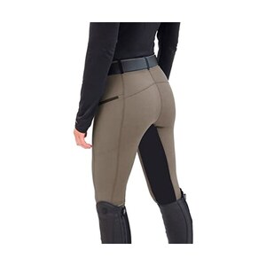 Pantaloni Da Equitazione Bambini Con Rinforzo Integrale - Vita Alta, Cotone-Elastan - Foto 5