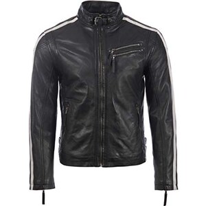 Giacca Vanson Single Riders One Star Moto Pelle Giacca da Corsa Taglia 36