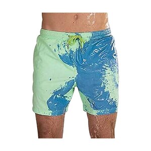 Mens Lucido Costume Da Bagno Elastico Cintura Leggings Corti - Foto 13