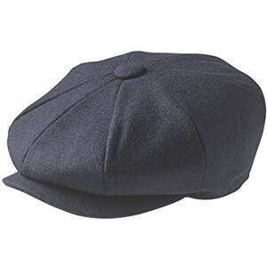 Peaky Blinders Tweed Newsboy Hat herringbone Gatsby Cap Flat 8 Panel Baker Boy e