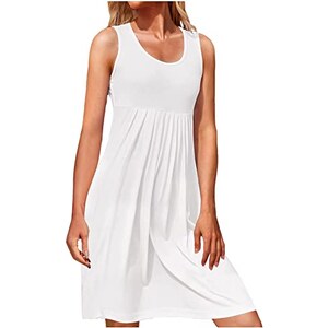 Abiti estivi da donna Casual Tshirt a manica corta prendisole floreale