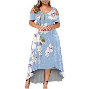 Chickwin Abito Estivo Leopardato Donna - Vestito Casuale Senza Maniche Con Girocollo - Taglie Forti - Per Spiaggia, Ufficio E Tempo Libero