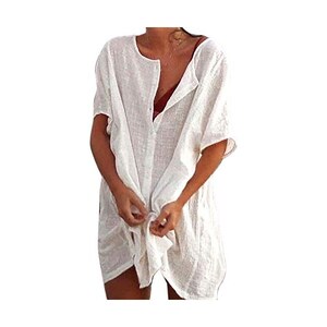 Tuopuda Abito Donna Estivo Trasparente Bikini Coprire Abito in Pizzo Cocktail Lungo Costume da Bagno Bikini Cover Up per Piscina Spiaggia Vacanza, Nero-B, M
