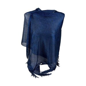 Stola Donna Con Frange Elegante - Scialle Coprispalle In Poliestere Per Matrimoni E Cerimonie, Argento O Oro