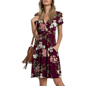 Abo Maxi Casual A Manica Corta A Strisce Blu Da Donna Con Fasce Di Bendaggi Gli Abi Estivi 2024 Da 15,5 € | DHgate