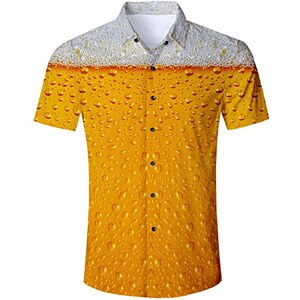 Camicia Hawaiana Uomo Springfield Manica Corta - Stampa Floreale, Viscosa, Per Vacanze Ed Estate