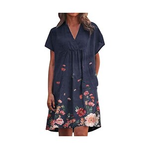 Vestito Bambina Vintage Anni '50 - Abito Rockabilly Pin Up Con Chiusura Lampo, Per Feste Ed Estate