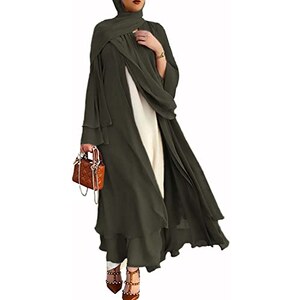 Keephen Abaya Donna Islamico Dubai 2023 Hijab Donna Musulmano Burka Donna Musulmano Con Velo Sciolta Burka Donna Musulmano Integrale Nero Senza Hijab 119989129 - Foto 5