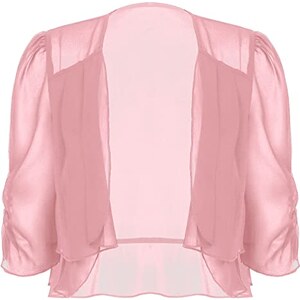 Coprispalle Donna In Chiffon Leggero - Bolero Elegante Per Matrimoni, Cerimonie Ed Estate - Foto 11