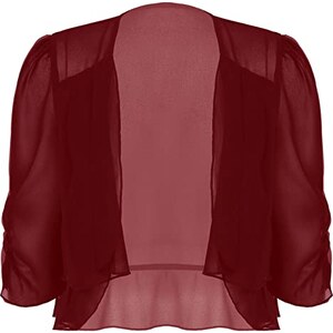 Coprispalle Donna In Chiffon Leggero - Bolero Elegante Per Matrimoni, Cerimonie Ed Estate - Foto 9