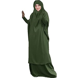 Abaya Da Preghiera In Cotone Per Bambine Con Hijab - Foto 6