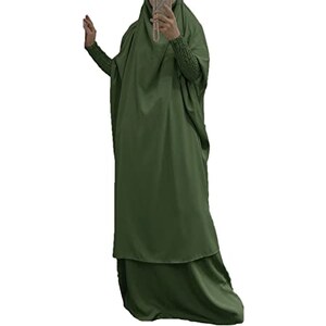 VIVICOLOR Abito Da Preghiera Islamico Musulmano Da Donna Abito Hijab Abito Da Preghiera Intero A Copertura Totale Abito Turco Dubai 58769261
