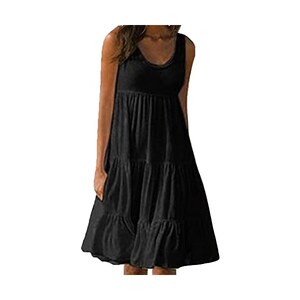 2022 Summer Beach Abito sottile in pizzo da donna Elegante ricamo con scollo a V Abito bianco Backless Casual A-line Abito senza maniche sexy 21800 acquista in modo economico - spedizione gratuita