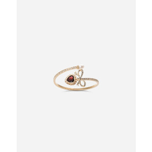 Bracciale Elasticizzato Con Fiocco E Perline Dorate - Gioiello Donna Impilabile Ipoallergenico