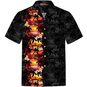 Camicia Hawaiana Uomo Paradise Found - Maniche Corte, Stampa Magnum, 100% Rayon - Foto 7