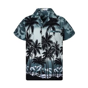 Camicia Uomo Fantasia, Camicie Estive Casuali Fiori Tropicali - Foto 2