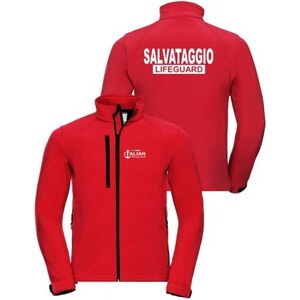 T-Shirt Salvataggio Lifeguard Donna - Stampa Front/Retro - Cotone Leggero - Asciugatura Rapida - Made In Italy