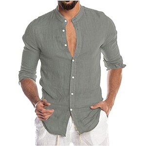 Camicia Uomo Maniche Lunghe Con Stampa Ape E Girasole - Retro Slim Fit, Abbigliamento Casual