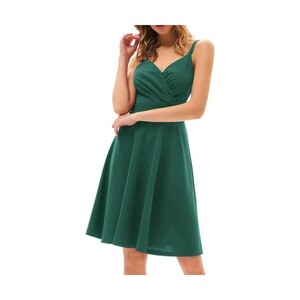 Abito Midi Donna GRACE KARIN - Scollo A V, Maniche Lunghe, Vita Elasticizzata - Linea Ad A