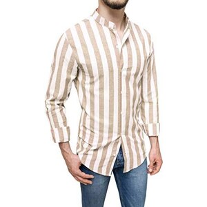 Camicia Relax Casual COOFANDY Camicie Hawaiane Da Uomo In Cotone E Lino Con Bottoni Tropicali Tropica Camicia Estiva Cotone Lino