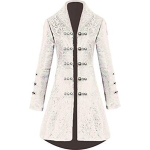 Giacca Velluto Nera Punk Rave - Stile Gotico Steampunk Con Pizzo - Vittoriana Per Donna - Foto 2