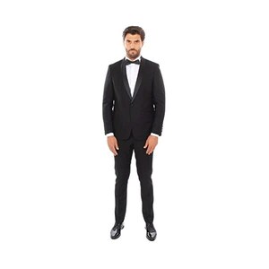 Fascia Da Smoking Nera In Raso - Regolabile, Per Camicia Da Smoking, Elegante E Versatile