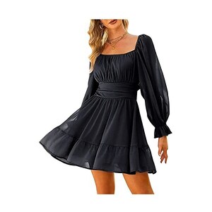 Abito Tubino Donna Allegra K - Scollo Quadrato, Maniche Cappuccio, Per Ufficio E Occasioni Eleganti - Foto 12