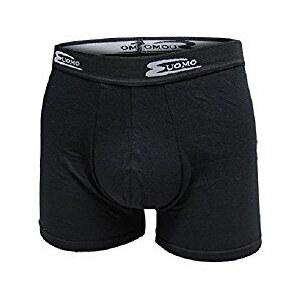 Boxer Uomo Cotonella 6 Pezzi - Cotone Bielastico, Elastico Esterno, Bianco E Nero