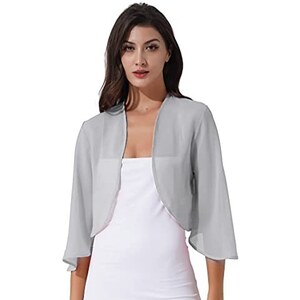 Bolero In Velluto Vintage Per Donna: Coprispalle Con Maniche 3/4 Arricciate, Scollo A V, Cardigan Aperto Foderato - Elegante Giacca Serata
