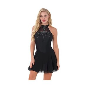 Abito Da Ballo Bambina Schiena Nuda Con Strass - Per Danza Latino, Moderna, Spettacoli