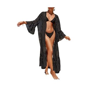Kimono Copricostume Da Spiaggia Donna Minetom - Lungo, Leggero, Traspirante, Taglia Unica (EU 34-44) - 5