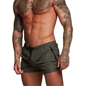 MADHERO Pantaloncini da bagno da uomo, elasticizzati a 4 vie, corti