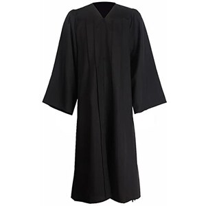 Goprety Abito Da Laurea Unisex Opaco 100% Poliestere - Taglia S (121,9 Cm) Con Cerniera - Per Cerimonie, Coro, Giudice, Battesimo - Incluso Berretto