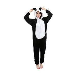 Pigiama Intero Panda Unisex - Costume Animali Per Adulti, Ideale Per Halloween E Carnevale - Foto 5