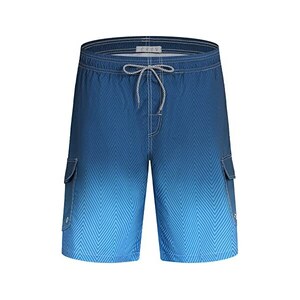 Costume da Bagno Uomo Pantaloncini da Bagno Uomo 3D Stampa Uomo Pantaloncino Asciugatura Rapida con Fodera in Rete Coulisse 2 Tasche Costume da Bagno Surf (Color : G, Size : M