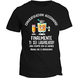 bubbleshirt Targa Laurea Personalizzabile Finalmente Mi Ho laureata! Targa Premio Laureato