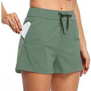 Pantaloncini Sportivi Donna Smith & Solo - Vita Alta, Cotone, Per Yoga, Palestra E Jogging - Foto 8