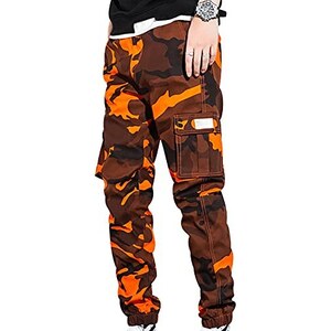 Zylioo - Pantaloni Cargo Extra Lunghi Uomo, Cotone Comodo Per Jogging - Foto 8