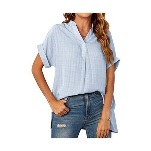 Camicia Donna Diosun Scollo V - Manica Lunga Per Ufficio E Casual