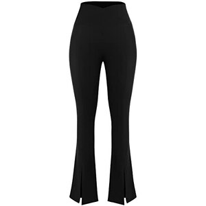 Pantaloni Yoga Donna High Waist A Zampa - In Nylon/Spandex, Eleganti E Comodi - Per Fitness E Casual