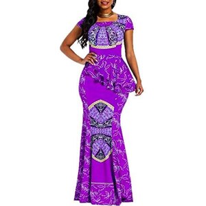 VERWIN Maxi Abito Lungo Donna Senza Maniche Con Scollo A V E Paillettes – Orlo A Volant Con Spacco – Elegante Abito Da Cocktail E Festa In Poliestere (Taglie M-2XL, Vari Colori) - 2