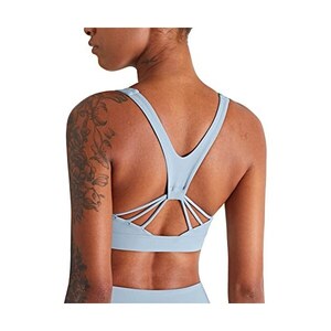 Top Sportivo Donna Senza Ferretto Per Yoga E Corsa - Reggiseno Imbottito, Comodo E Traspirante