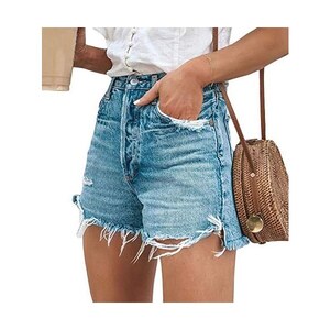 Pantaloncini Jeans Donna Corti E Sexy | Cotone Elastan | Taglie XS-XXL - Strappati - Foto 8