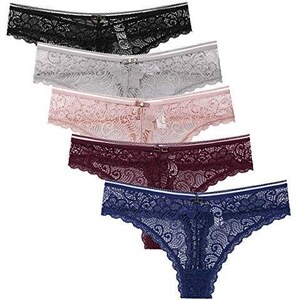 Perizoma Perizoma Donna Pizzo Multi-Pack T Back Mutande Perizoma Donna