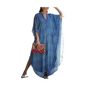 WangsCanis Abito da Spiaggia Sexy da Donna Copricotume Trasparente Abito Coprente Cover up in