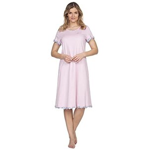 Camicia da notte aperta sul davanti semplicissima 100% cotone primavera Nazareno