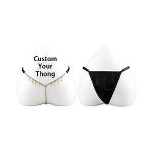 Perizoma Personalizzato Con Nome In Strass E Pizzo – Regalo Sexy Per Lei, Biancheria Intima Bikini