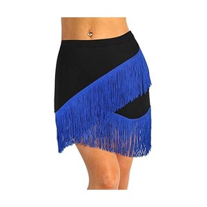 Vestito Da Ballo Latino Con Nappe E Paillettes - Body Senza Maniche, Per Salsa, Rumba, Jazz - Foto 2