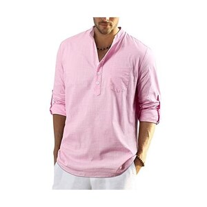 Completo camicia con colletto alla coreana + shorts - 2 pezzi - MARRONE - Neonato - 18.00